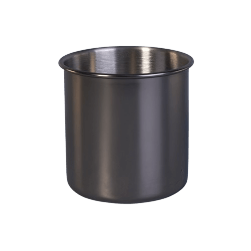 S.STEEL PLAIN CANDLE CONTAINER (BLACK)
